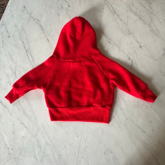 Vintage baby Indiana IU hooded sweatshirt 18 months red gray pullover boys girls - Picture 8 of 8